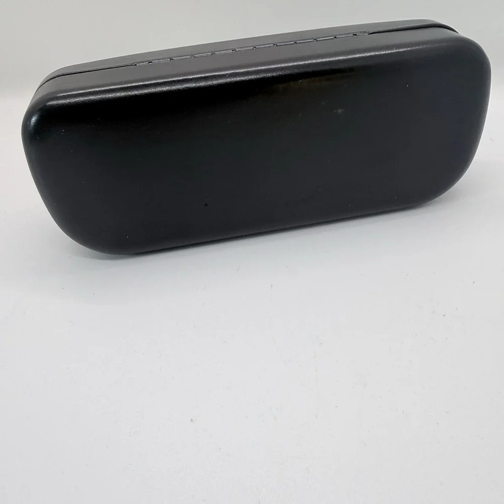 Coach New York Leather Sunglasses Glasses Hard Shell Clamshell Case in Black